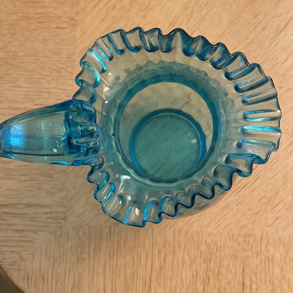 Blown Glass Pitcher with Ruffled Top - Picture 6 of 11